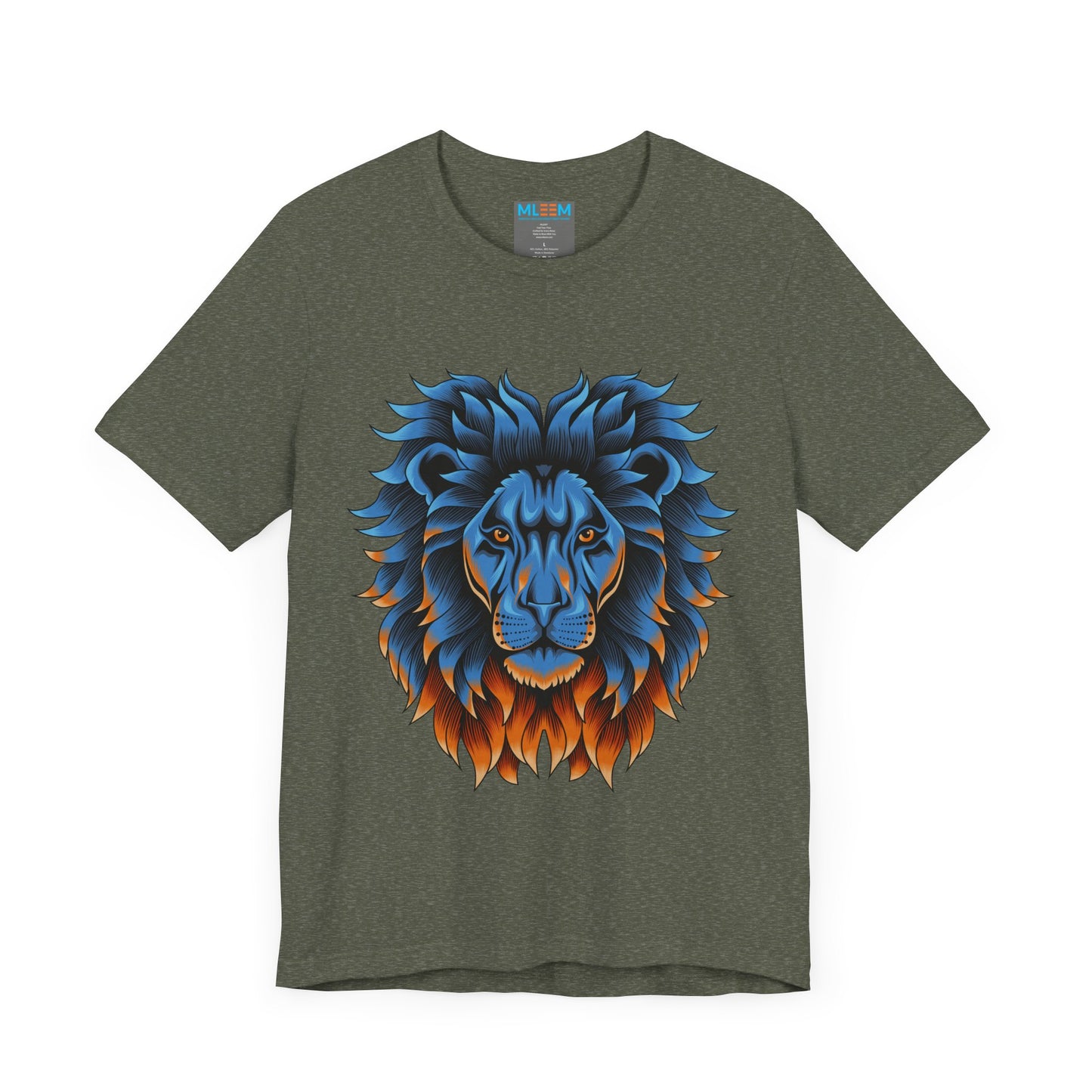 Dynamic Lion Graphic Tee - Unisex Short Sleeve Jersey T-Shirt