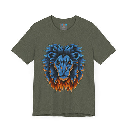 Dynamic Lion Graphic Tee - Unisex Short Sleeve Jersey T-Shirt