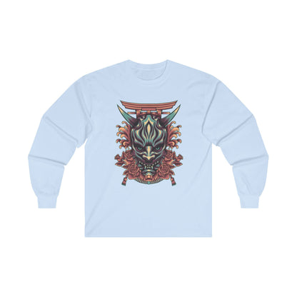 Oni Mask with Japanese Ornament - Mleem