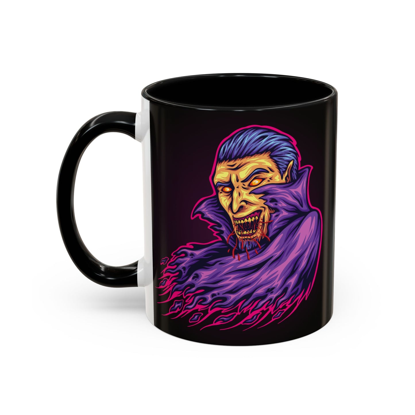 Creepy Gothic Accent Coffee Mug for Spooky Vibes, Halloween Decor, Unique Gift, Coffee Lover, Witchcraft Essentials
