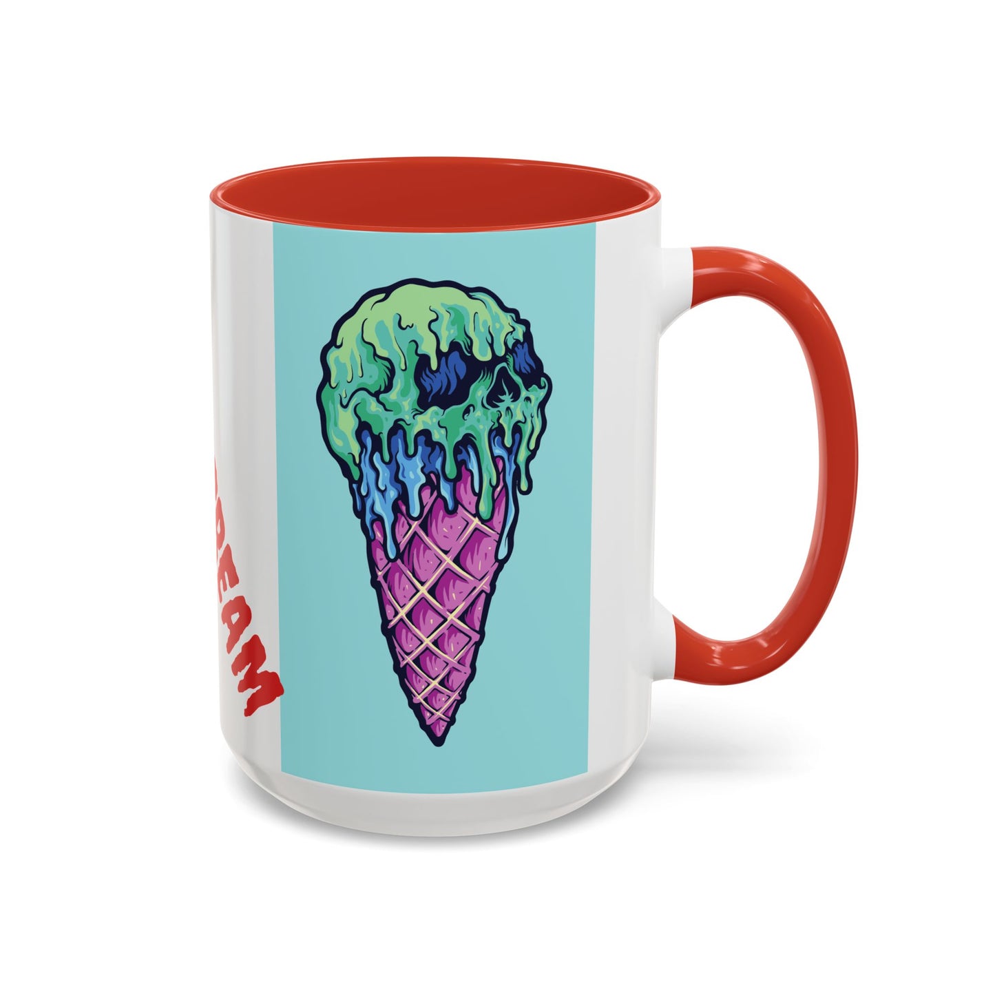Creepy Ice Cream Mug - Perfect for Halloween, Unique Gift for Coffee Lovers, Spooky Decor, Creepscream Design, Fun Kitchenware
