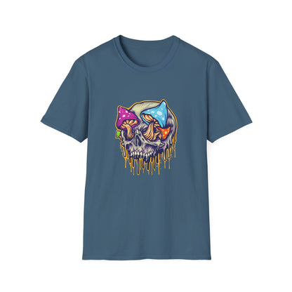 Scary Skull Mushrooms Melted Colorful - Mleem