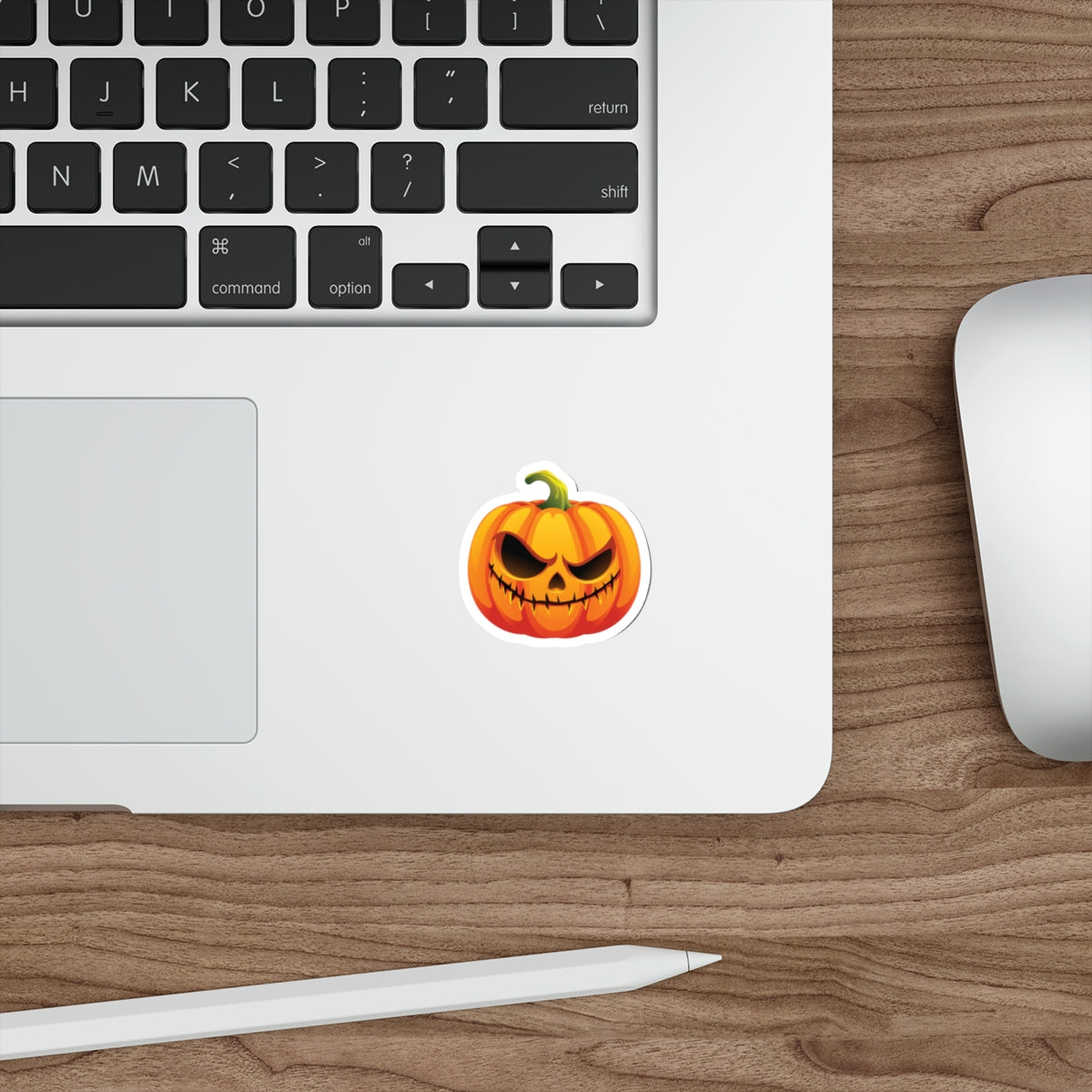 Spooky Pumpkin Die-Cut Stickers | Halloween Decor, Laptop Stickers, Fun Gifts, Seasonal Accessories, Trick or Treat Essentials