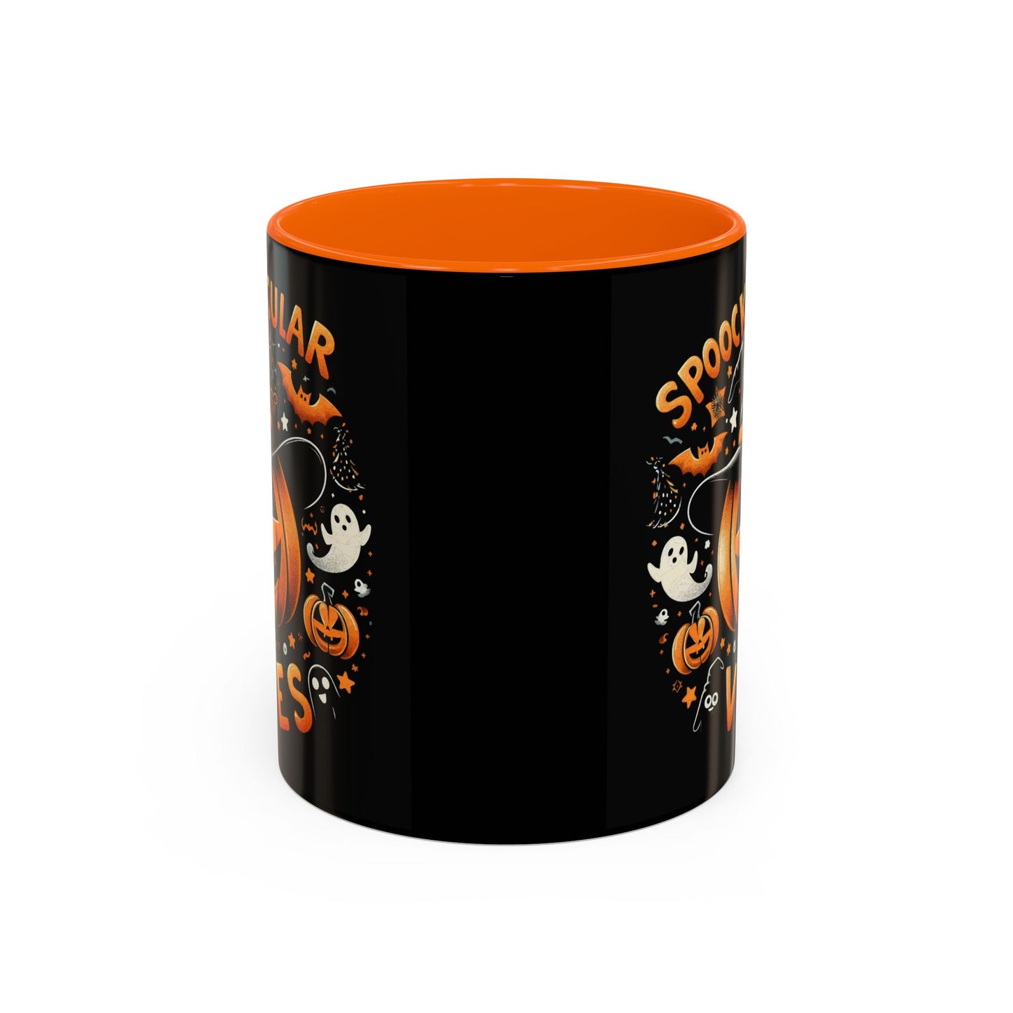 Halloween Accent Coffee Mug - Spooktacular Vibes, Fall Home Decor, Pumpkin Lovers Gift, Trick or Treat Mug, Spooky Season Drinkware