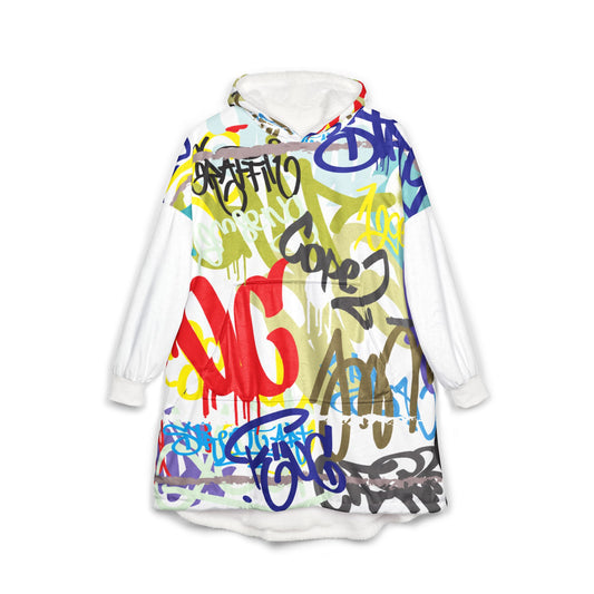 Urban Graffiti Unisex Hooded Blanket