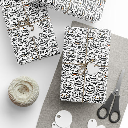 Halloween Wrapping Paper, Spooky Gift Wrap, Decorative Paper Roll, Fall Occasions, Unique Wrapping for Presents
