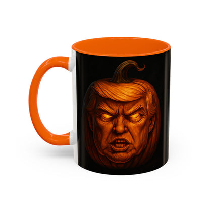 Halloween Pumpkin President Mug, Fun Gift for Coffee Lovers, Spooky Decor, Trick or Treat, Autumn Vibes, Unique Collectible