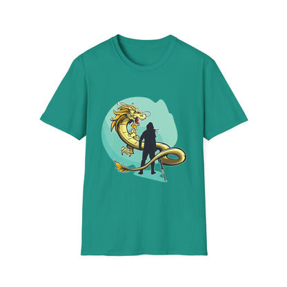 Swordsman Challenging The Dragon - Mleem