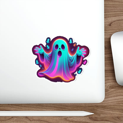 Glow-in-the-Dark Ghost Die-Cut Stickers, Halloween Decor, Fun Laptop Decoration, Cute Party Favors, Spooky Gift Ideas