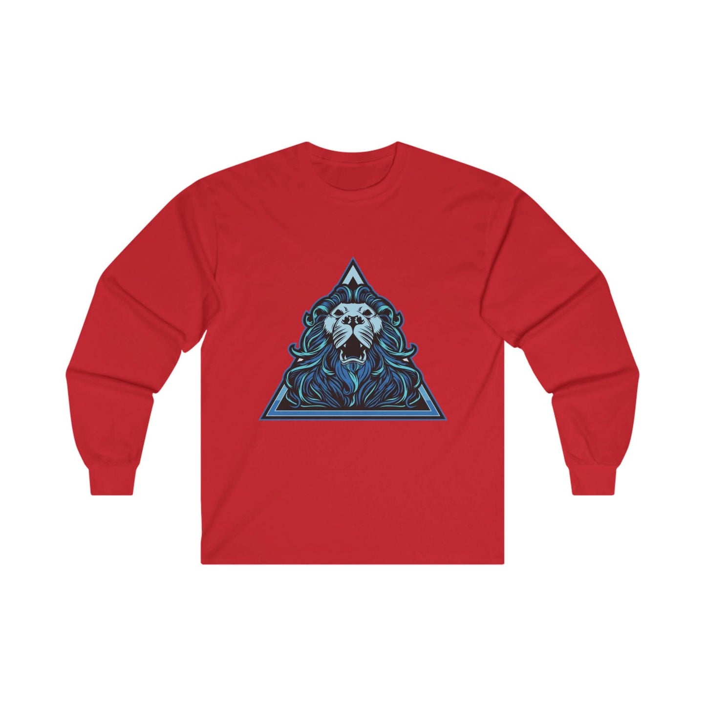 Lion Head in Blue Triangle - Mleem