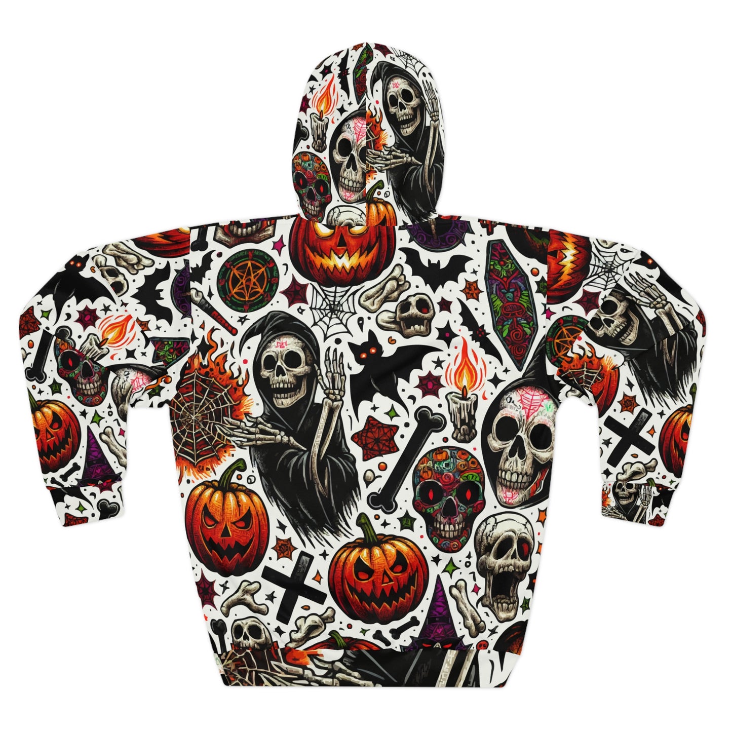Halloween Skull Pullover Hoodie