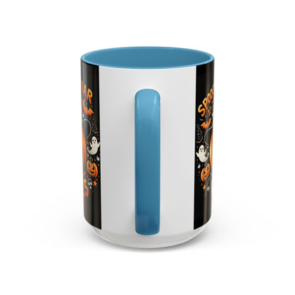 Halloween Accent Coffee Mug - Spooktacular Vibes, Fall Home Decor, Pumpkin Lovers Gift, Trick or Treat Mug, Spooky Season Drinkware