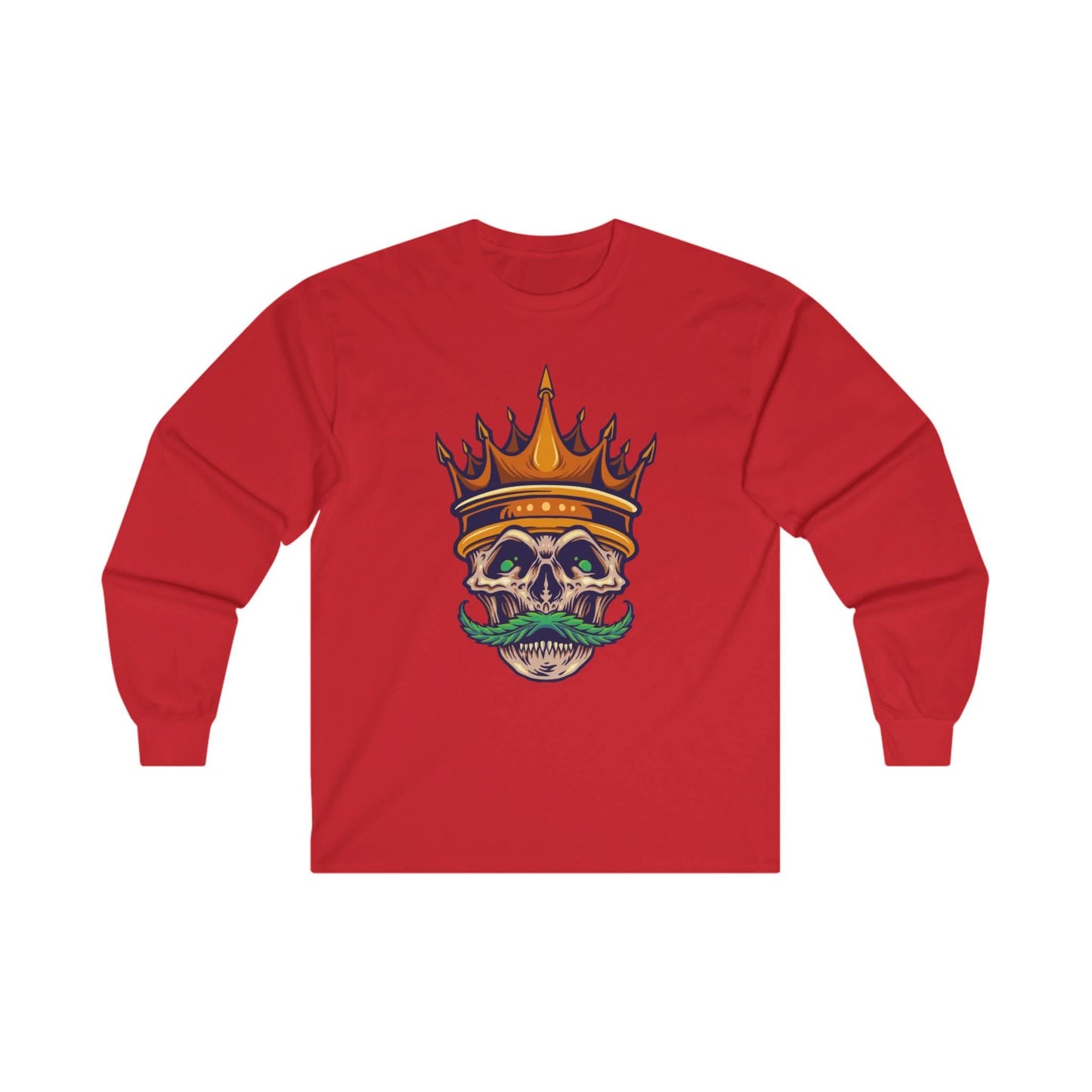Gold Crown With Weed Mustache - Mleem
