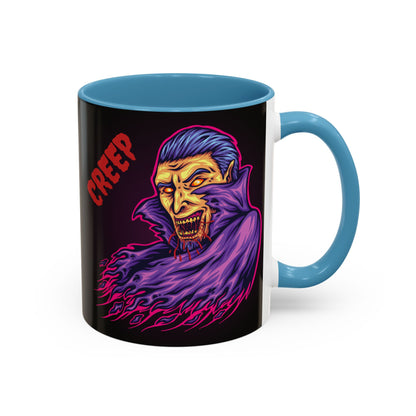 Creepy Gothic Accent Coffee Mug for Spooky Vibes, Halloween Decor, Unique Gift, Coffee Lover, Witchcraft Essentials
