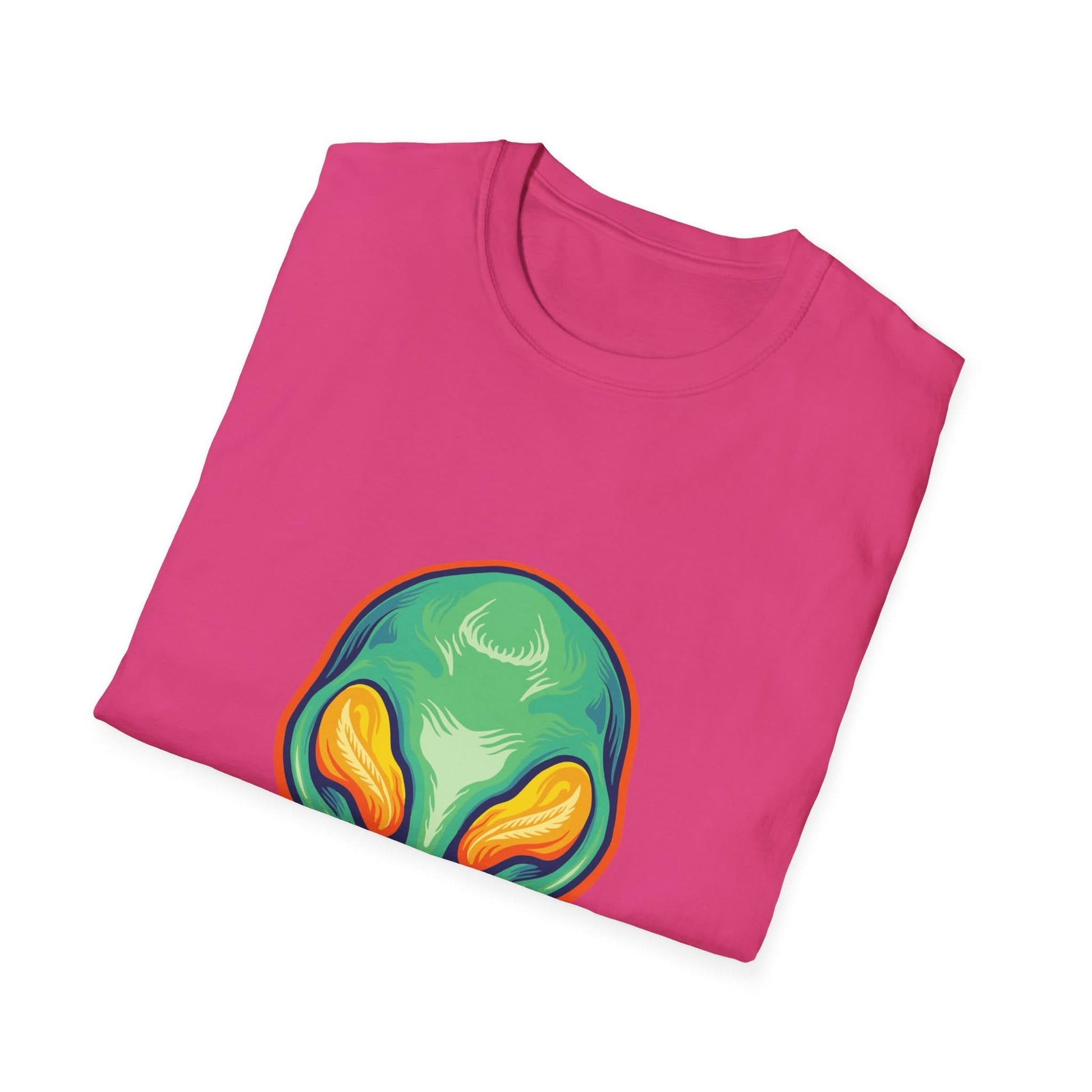 Alien Head Green Smile Mascot - Mleem