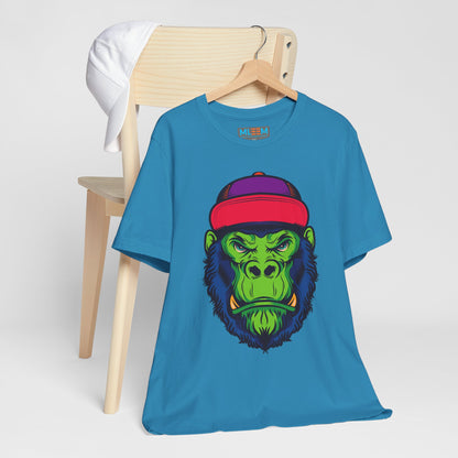 Vibrant Gorilla Graphic Tee - Unisex Short Sleeve T-Shirt