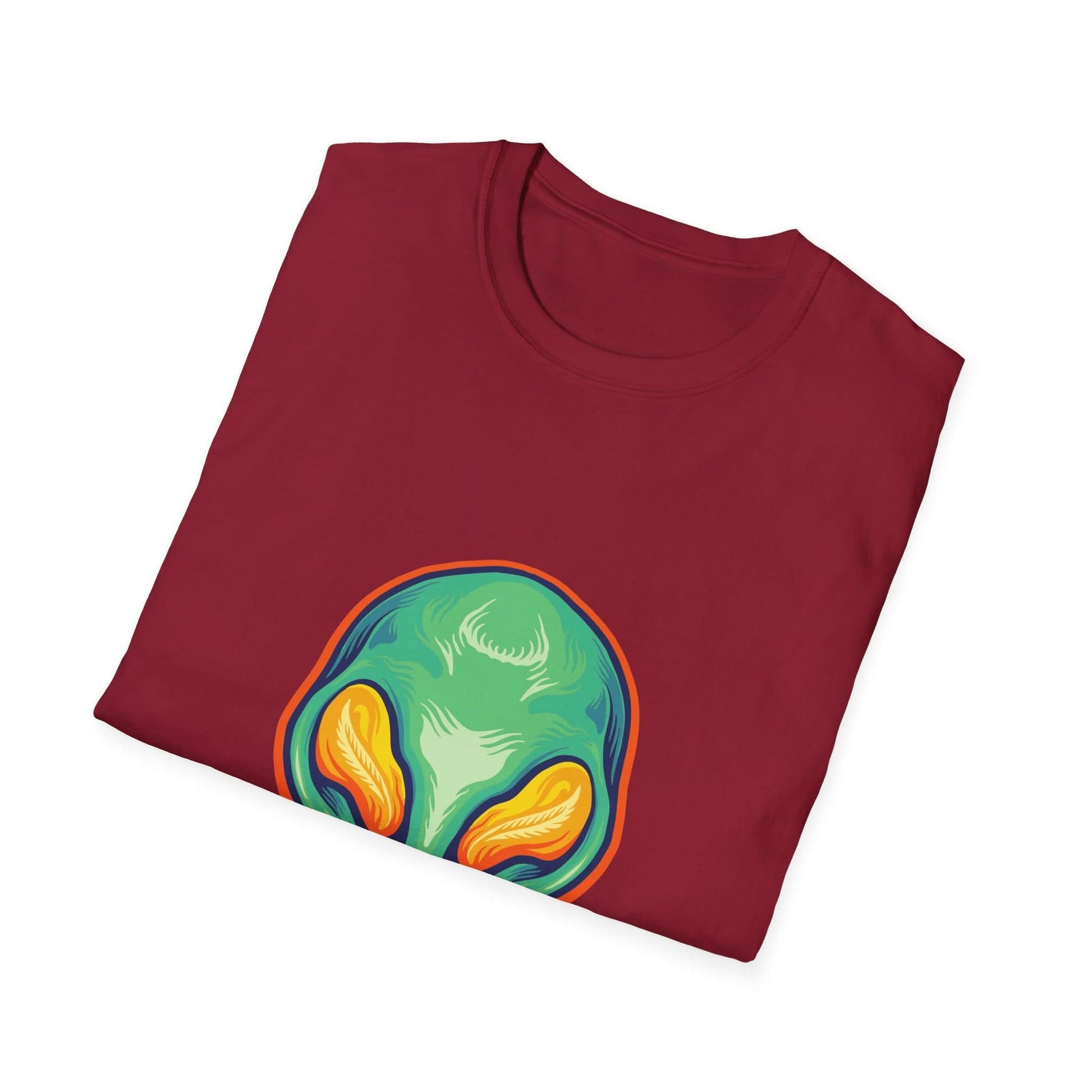 Alien Head Green Smile Mascot - Mleem