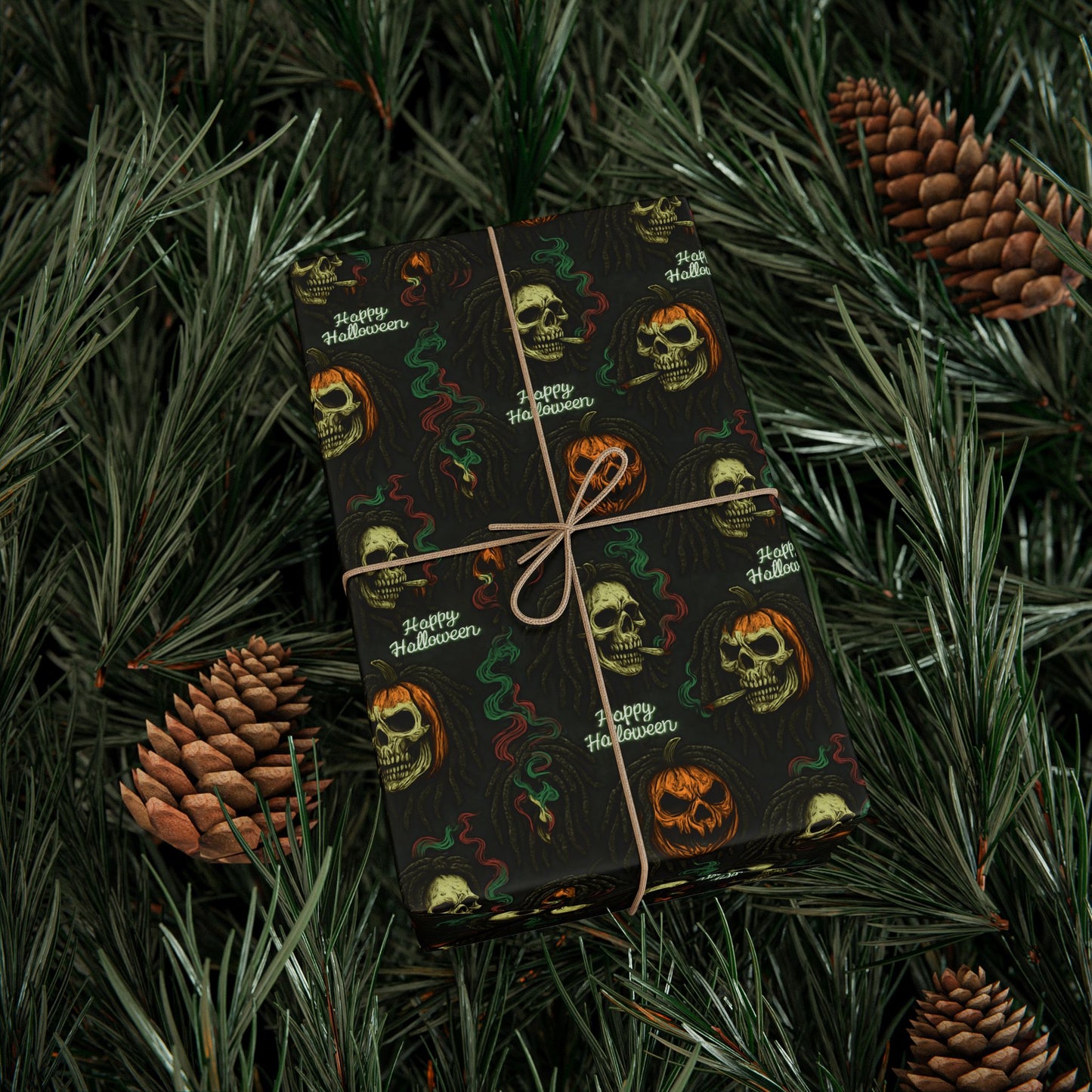 Gothic Halloween Wrapping Paper, Spooky Gift Wrap for October Celebrations, Scary Patterned Gift Wrap, Unique Holiday Wrap, Fun [...]