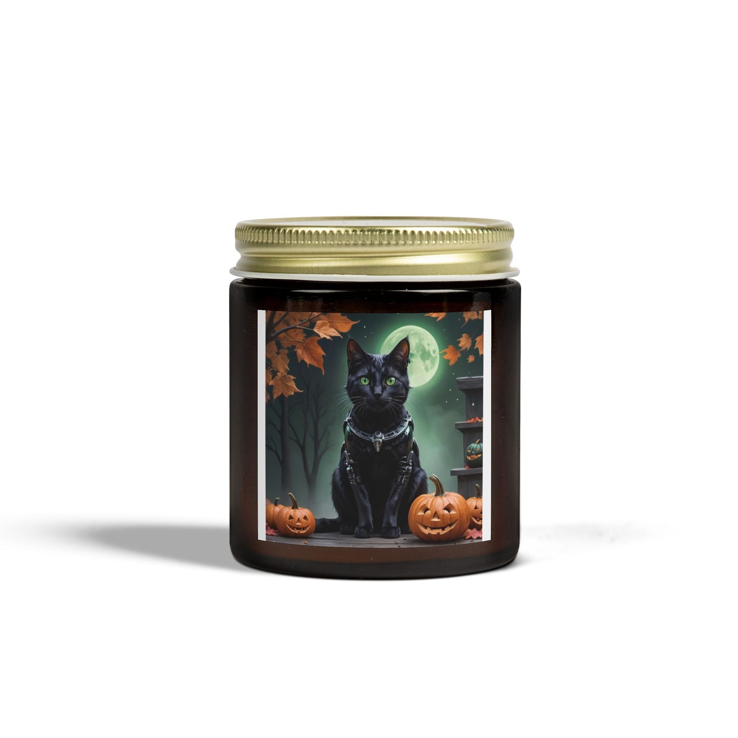 Halloween Cat Scented Candle, Cozy Home Decor, Gift for Cat Lovers, Fall Fragrance, Halloween Decoration, Aromatherapy Candle