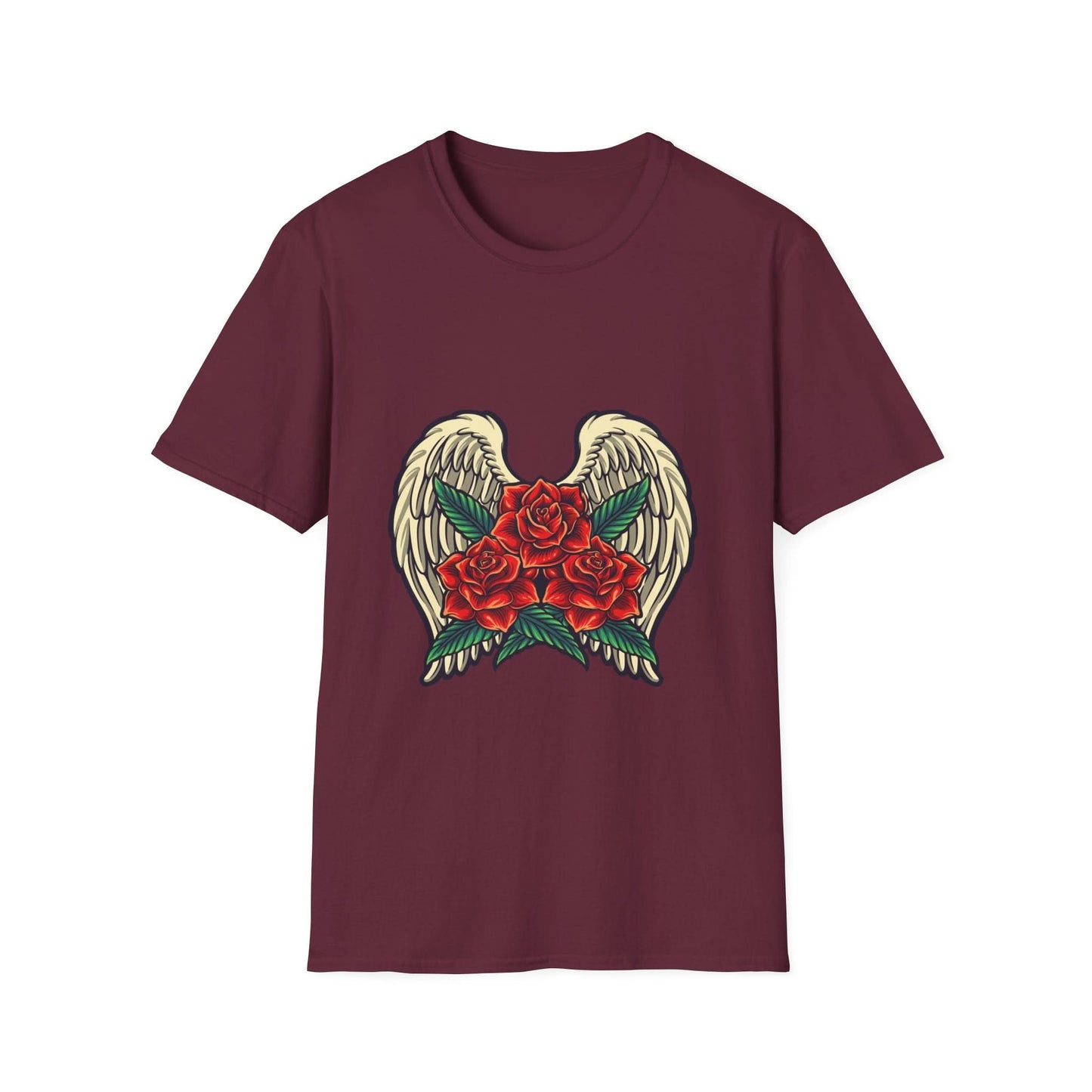 Red Rose Blooms with Angels Wings - Mleem