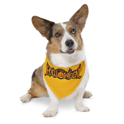 Halloween Pet Bandana Collar, Festive Dog Accessory,  Pet Costume, Trick or Treat Gear, Pumpkin Design
