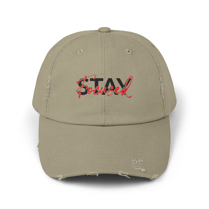 Unisex Distressed Cap - Stay Spiced, Vintage Style Baseball Hat, Gift for Him and Her, Casual Wear, Perfect for Summer and Festivals