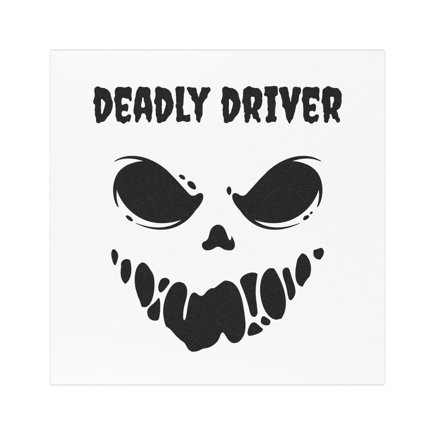 Deadly Driver Car Magnet - Funny Auto Decor, Road Trip Gift, Car Accessory, Halloween Decoration, Driver Humor