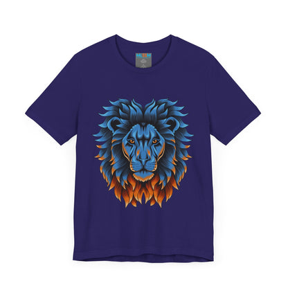 Dynamic Lion Graphic Tee - Unisex Short Sleeve Jersey T-Shirt