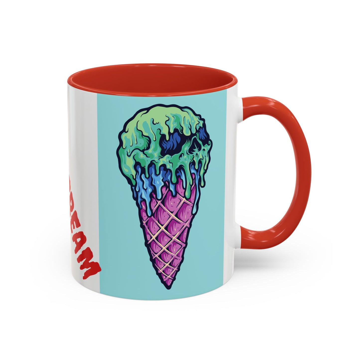 Creepy Ice Cream Mug - Perfect for Halloween, Unique Gift for Coffee Lovers, Spooky Decor, Creepscream Design, Fun Kitchenware