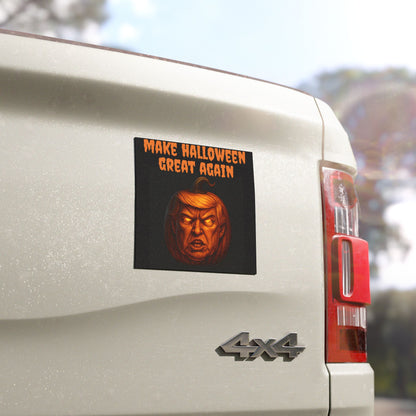 Halloween Car Magnets, Make Halloween Great Again Pumpkin Magnet, Funny Halloween Decor, Vehicle Decorations, Spooky Car Decor