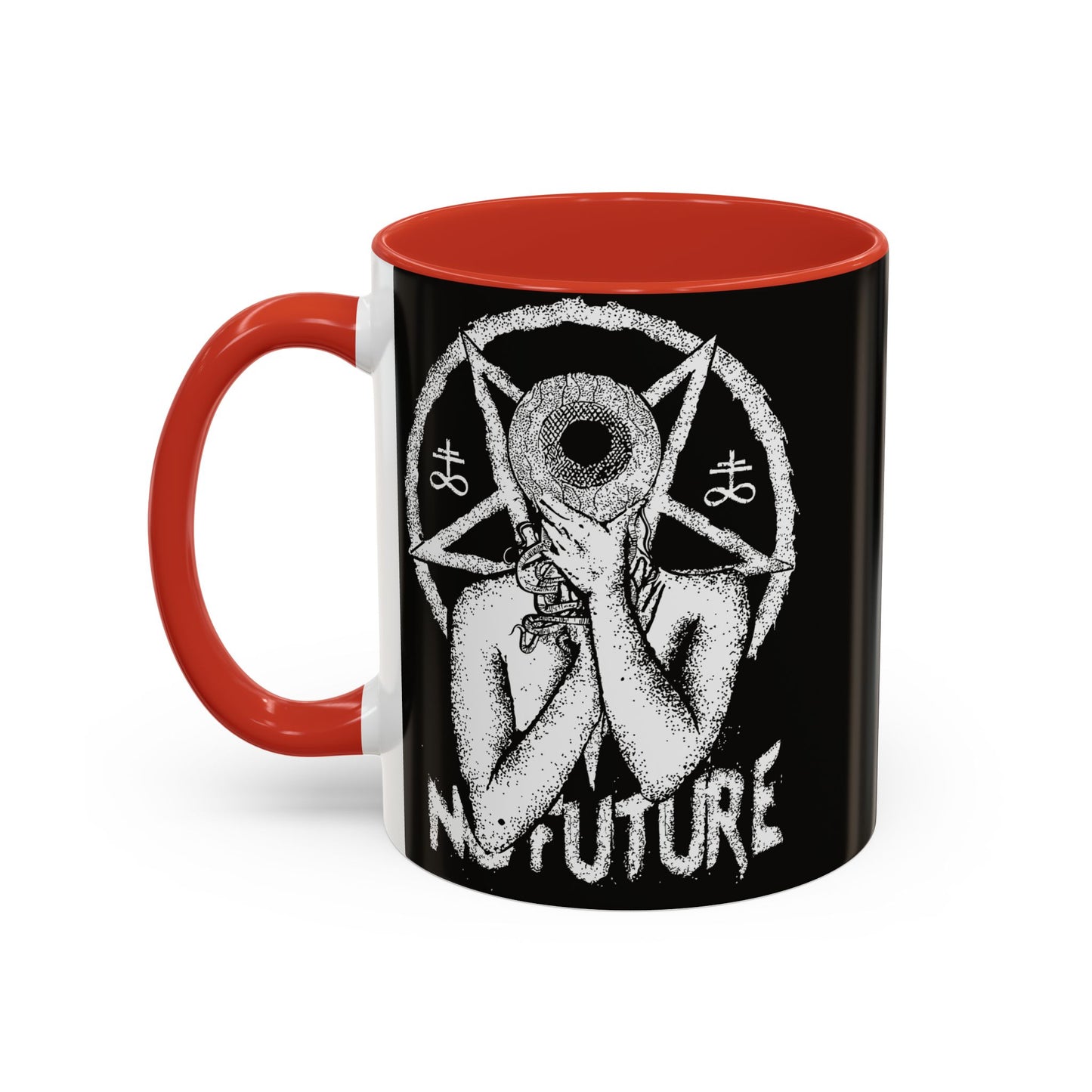 Gothic Ceramic Coffee Mug – Dark Art, Unique Gift, Halloween Decor, Witchy Vibe, Spooky Homeware
