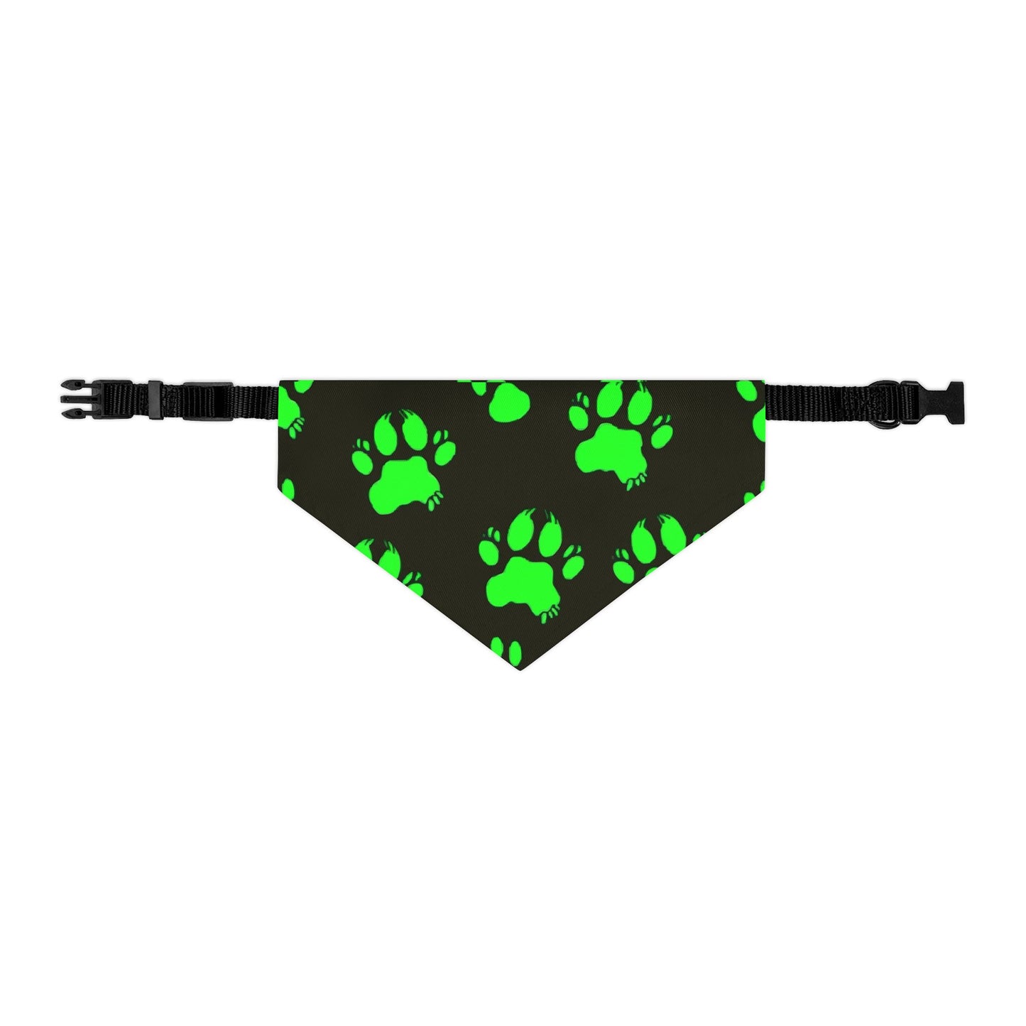 Glow-in-the-Dark Pet Bandana Collar | Funky Dog Accessory for Pet Lovers, Halloween Costume, Night Walks, Gift for Dog Owners