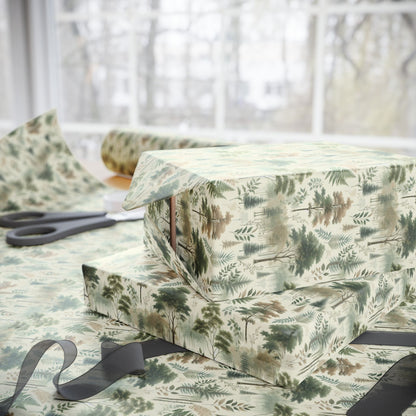 Nature-Inspired Wrapping Paper, Eco-Friendly Gift Wrap, Floral Gift Wrap, Holiday Gift Wrap, Sustainable Wrapping Paper