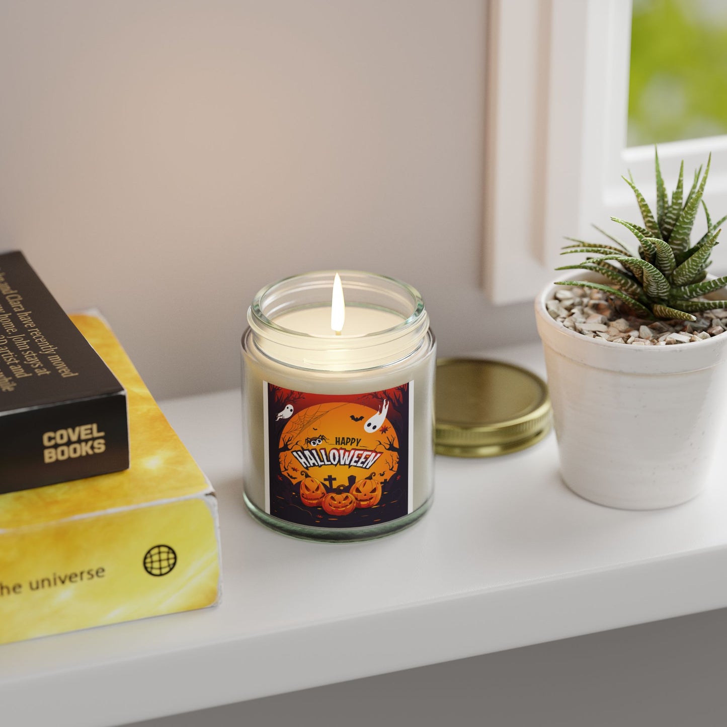 Halloween Scented Candles, Pumpkin Spice Aroma, Fall Decor, Home Fragrance, Gift Idea