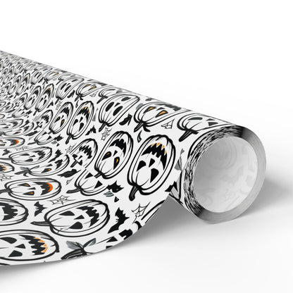 Halloween Wrapping Paper, Spooky Gift Wrap, Decorative Paper Roll, Fall Occasions, Unique Wrapping for Presents