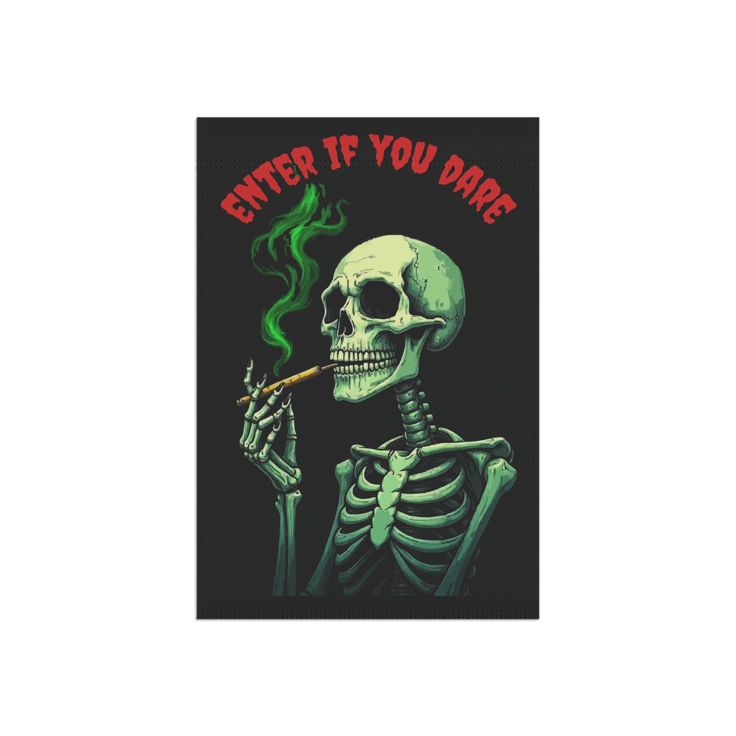 Skeleton Garden Banner, Spooky Home Decor, Halloween Yard Sign, Gothic Outdoor Decoration, Unique Gift for Halloween Lovers