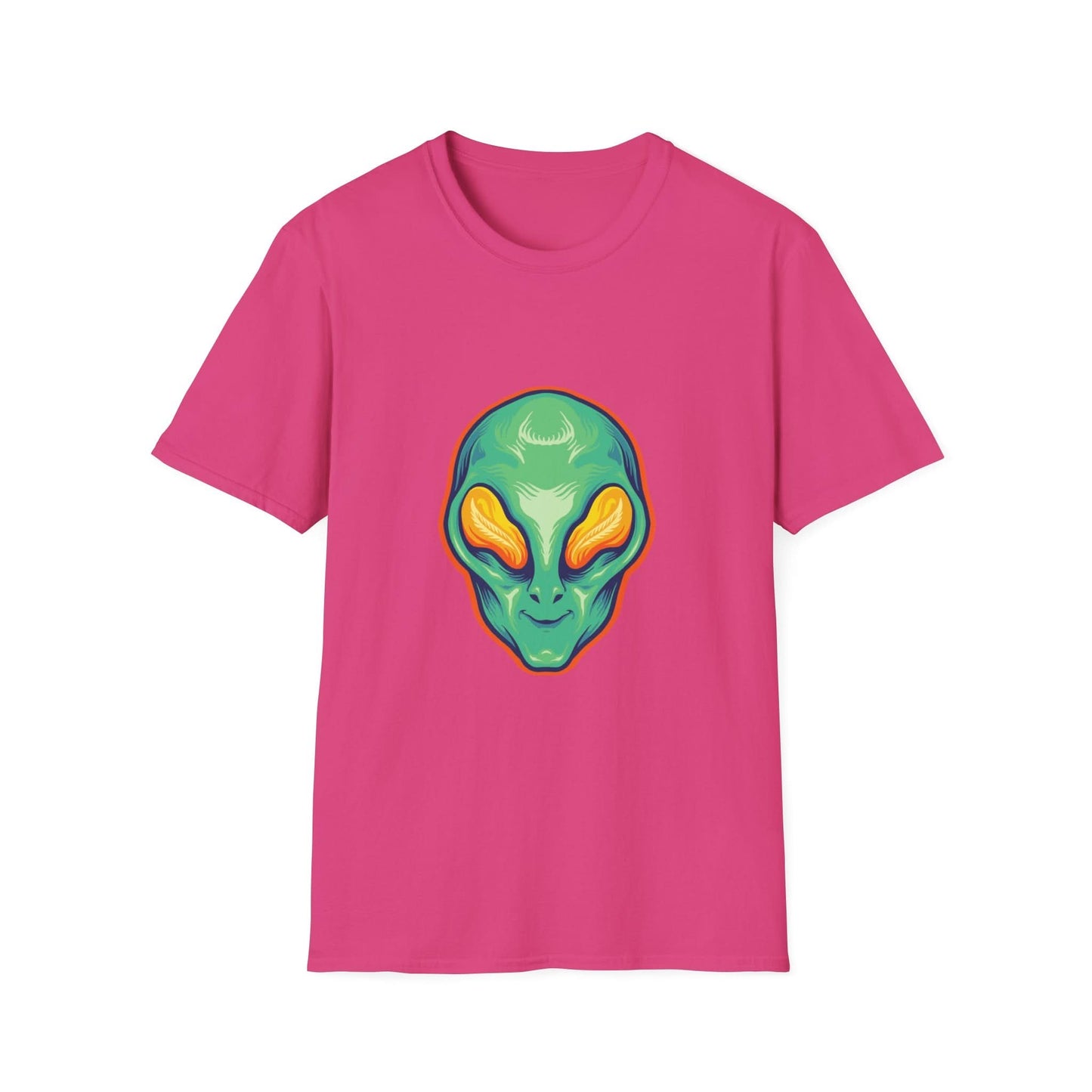 Alien Head Green Smile Mascot - Mleem