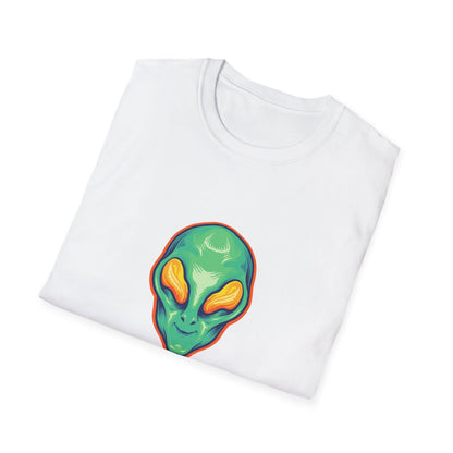 Alien Head Green Smile Mascot - Mleem