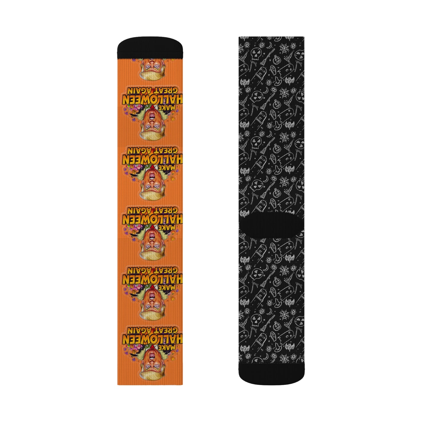 Halloween-Themed Sublimation Socks, Fun Socks, Holiday Accessories, Spooky Gifts, Costume Add-ons, Unique Footwear