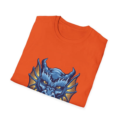 Blue Angry Dragon Head Mascot - Mleem