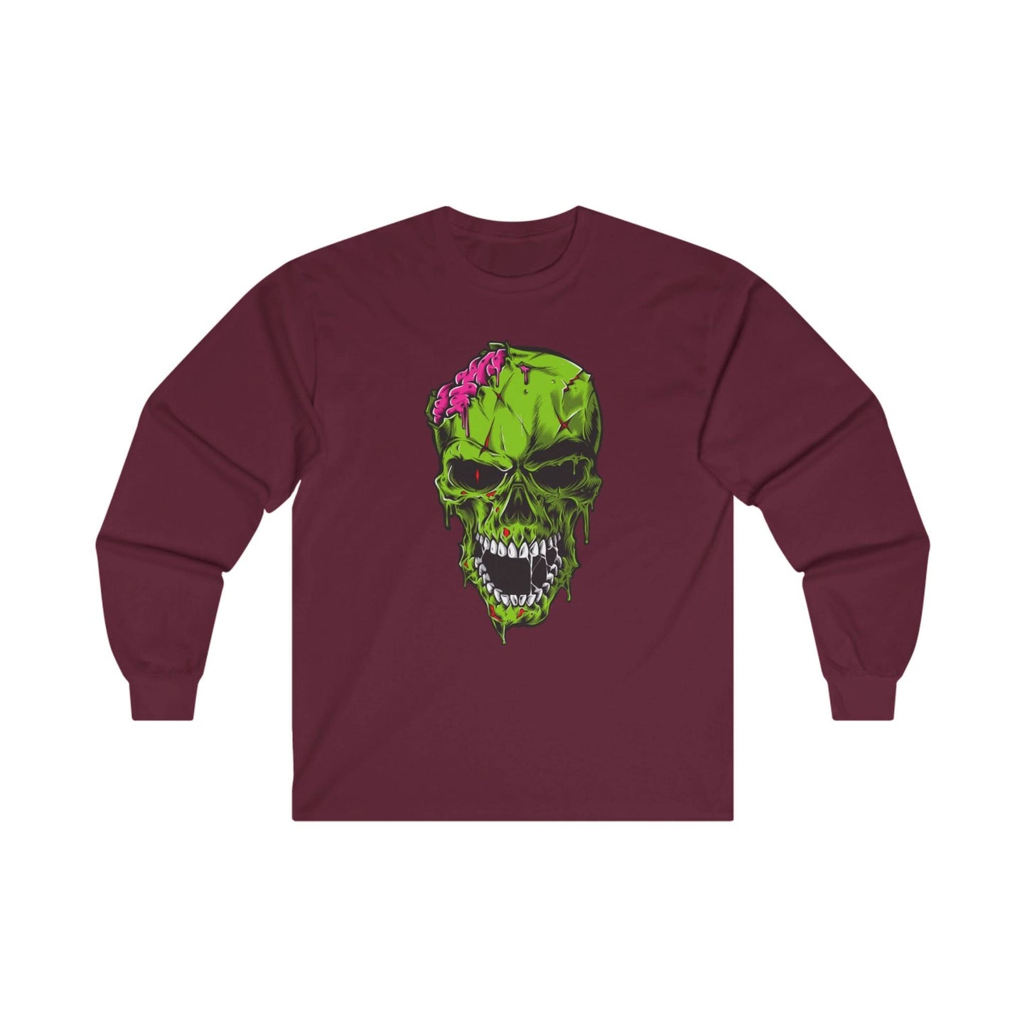 Scary Zombie Head Illustration - Mleem