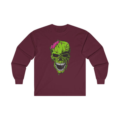 Scary Zombie Head Illustration - Mleem
