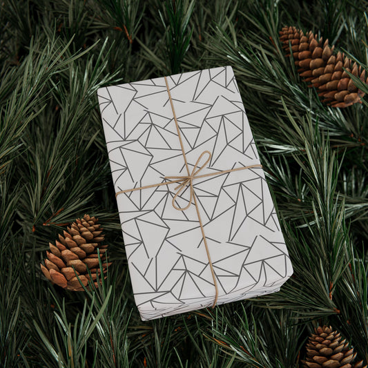 Stylish Geometric Wrapping Paper, Modern Gift Wrap, Minimalist Birthday, Holiday Packaging, Unique Present Decor, Craft Supplies