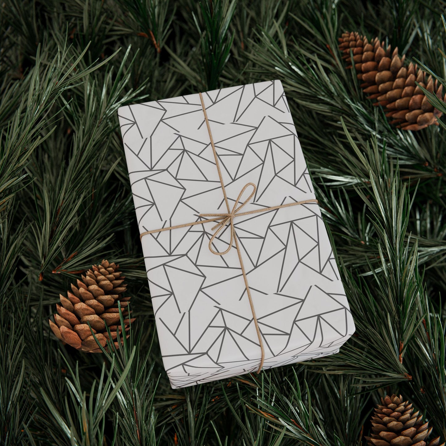 Stylish Geometric Wrapping Paper, Modern Gift Wrap, Minimalist Birthday, Holiday Packaging, Unique Present Decor, Craft Supplies