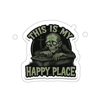 Spooky Die-Cut Stickers - Horror Theme, Laptop Décor, Gift for Halloween Lovers, Unique Sticker Collection, Creepy Home Décor