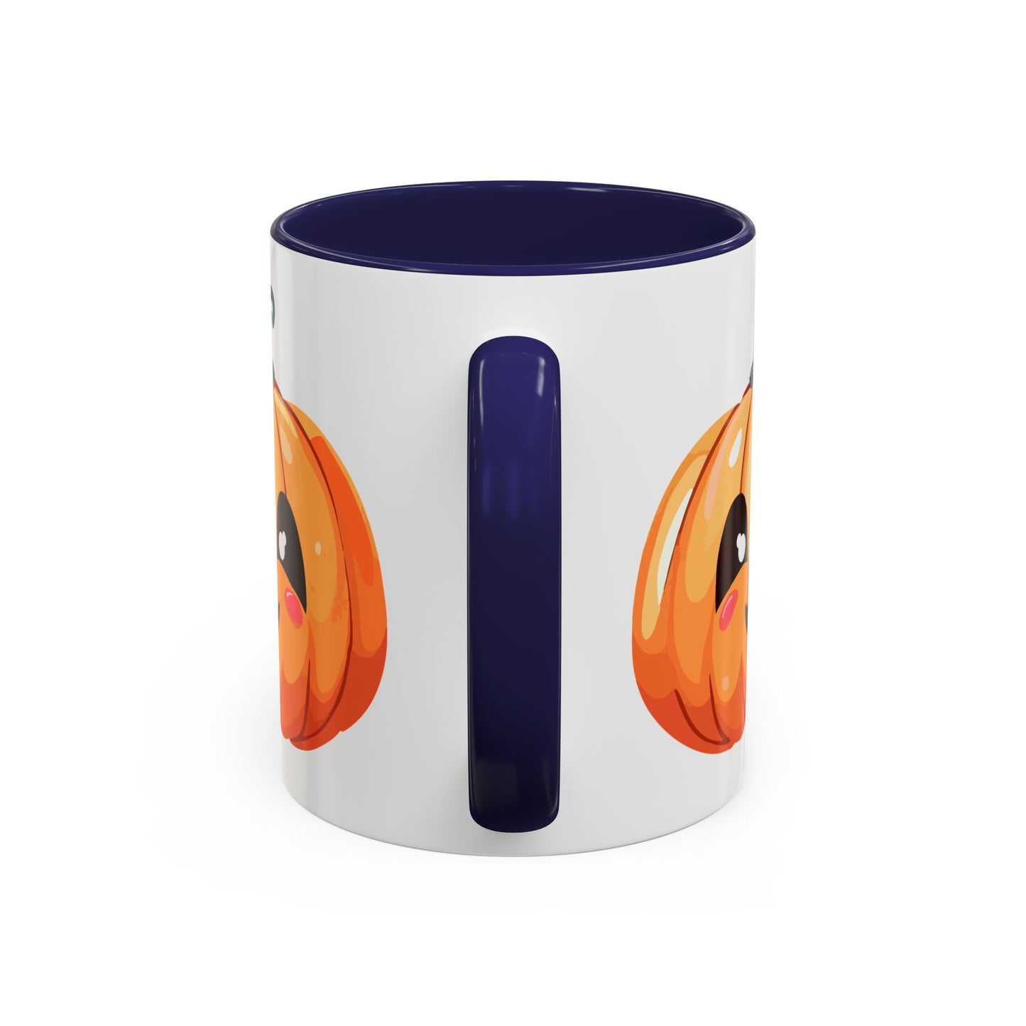 Cute Pumpkin Accent Coffee Mug for Fall, Halloween Decor, Gift for Coffee Lovers, Autumn Kitchenware, Seasonal Drinkware