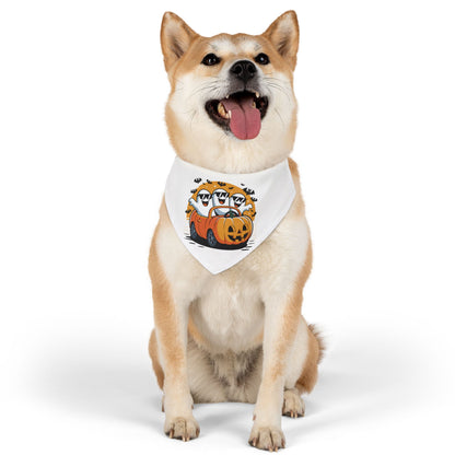 Halloween Pet Bandana, Cute Dog Scarf for Fall, Adjustable Pet Accessory for Halloween Parties, Dog Costume, Holiday Gift