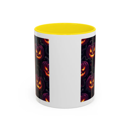 Halloween Pumpkin Coffee Mug, Spooky Ceramic Cup, Fall Decor, Autumn Gift, Halloween Party Essential, Seasonal Drinkware