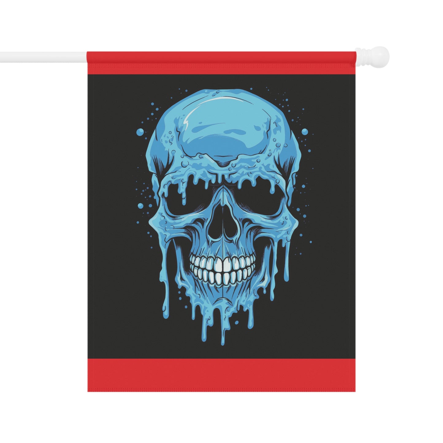 Chilling Skull Garden Banner - Gothic Decor, Outdoor Sign, Yard Art, Halloween Decoration, Home & Garden Accent