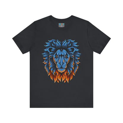 Dynamic Lion Graphic Tee - Unisex Short Sleeve Jersey T-Shirt